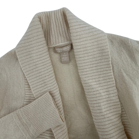 Banana Republic Wool Cashmere Cardigan Made of Italian Yarn - Women's Size S - Picture 1 of 5